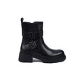 Atlas Buckle Combat Half Boots High Quality with Buckle Detail Woman 17726AH4 Black - 1