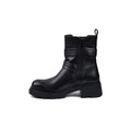 Atlas Buckle Combat Half Boots High Quality with Buckle Detail Woman 17726AH4 Black - 3