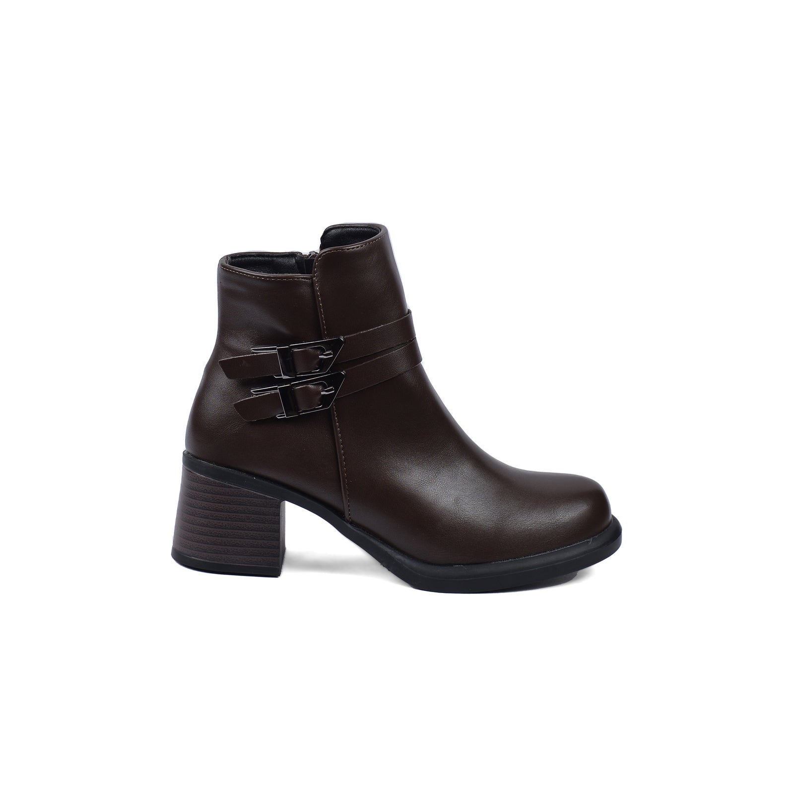 Diesel Half Boots High Quality with Buckle Detail Woman MA-916 Coffee - 1