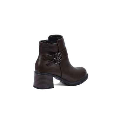 Diesel Half Boots High Quality with Buckle Detail Woman MA-916 Coffee