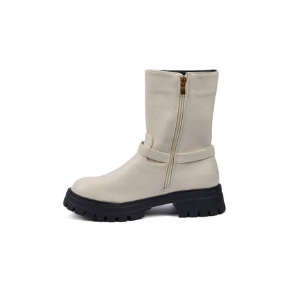 CELINE Half Boots High Quality Woman TN-143 Off-White
