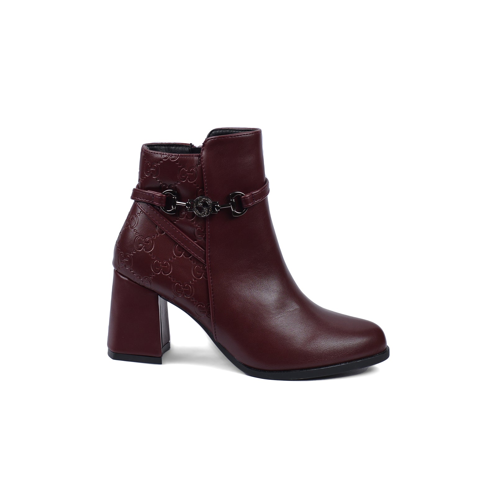 Gucci Half Boots High Quality Woman MA-918 Maroon - 1