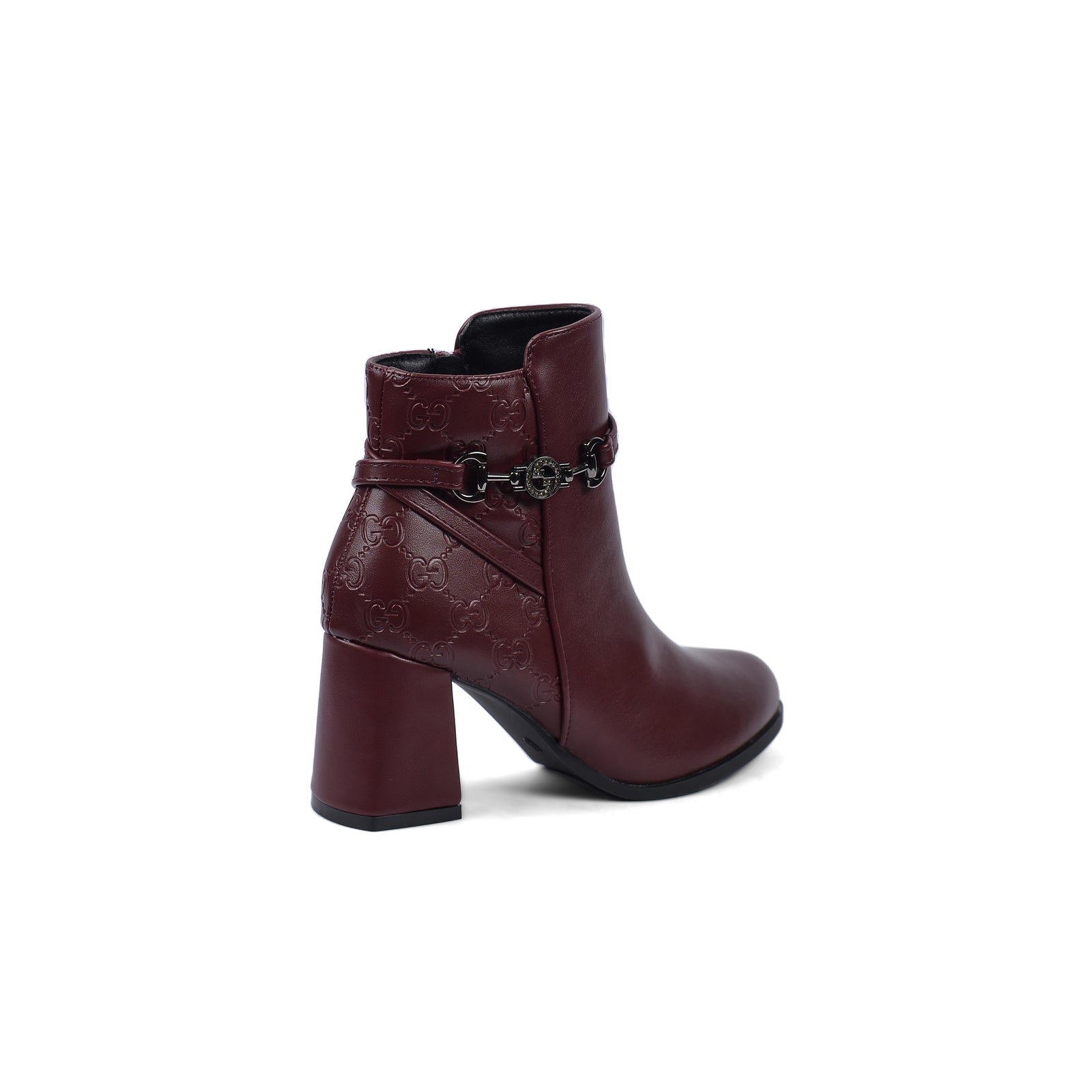 Gucci Half Boots High Quality Woman MA-918 Maroon - 2