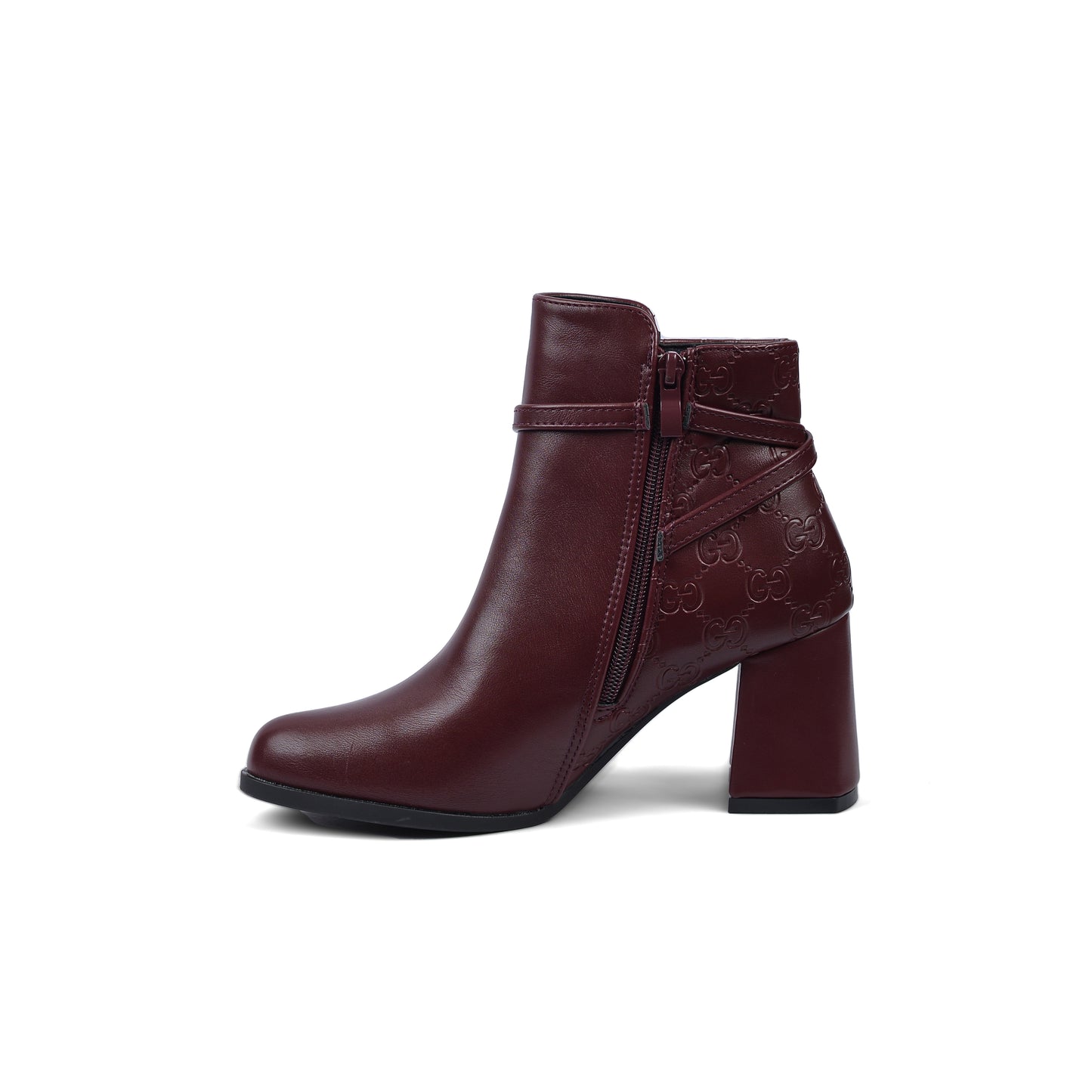 Gucci Half Boots High Quality Woman MA-918 Maroon