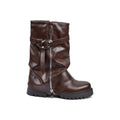 Dial Belt Heel Half Boots High Quality with Buckle Detail Woman 12500H027 Brown - 1