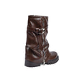 Dial Belt Heel Half Boots High Quality with Buckle Detail Woman 12500H027 Brown - 2