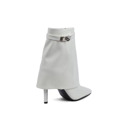 Hermes Half Boots High Quality With Heels Woman TN-144 White