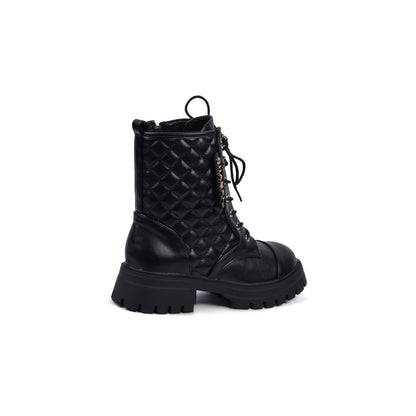 Chanel Half Boots High Quality Zipper and drawstring Woman TN-146 Black