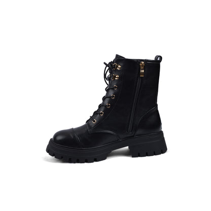 Chanel Half Boots High Quality Zipper and drawstring Woman TN-146 Black