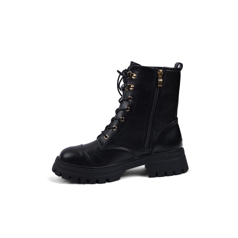 Chanel Half Boots High Quality Zipper and drawstring Woman TN-146 Black - 3