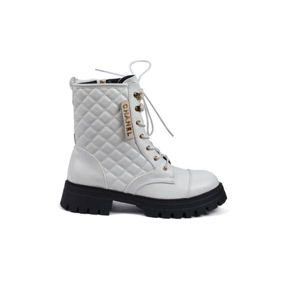 Chanel Half Boots High Quality Zipper and drawstring Woman TN-146 White