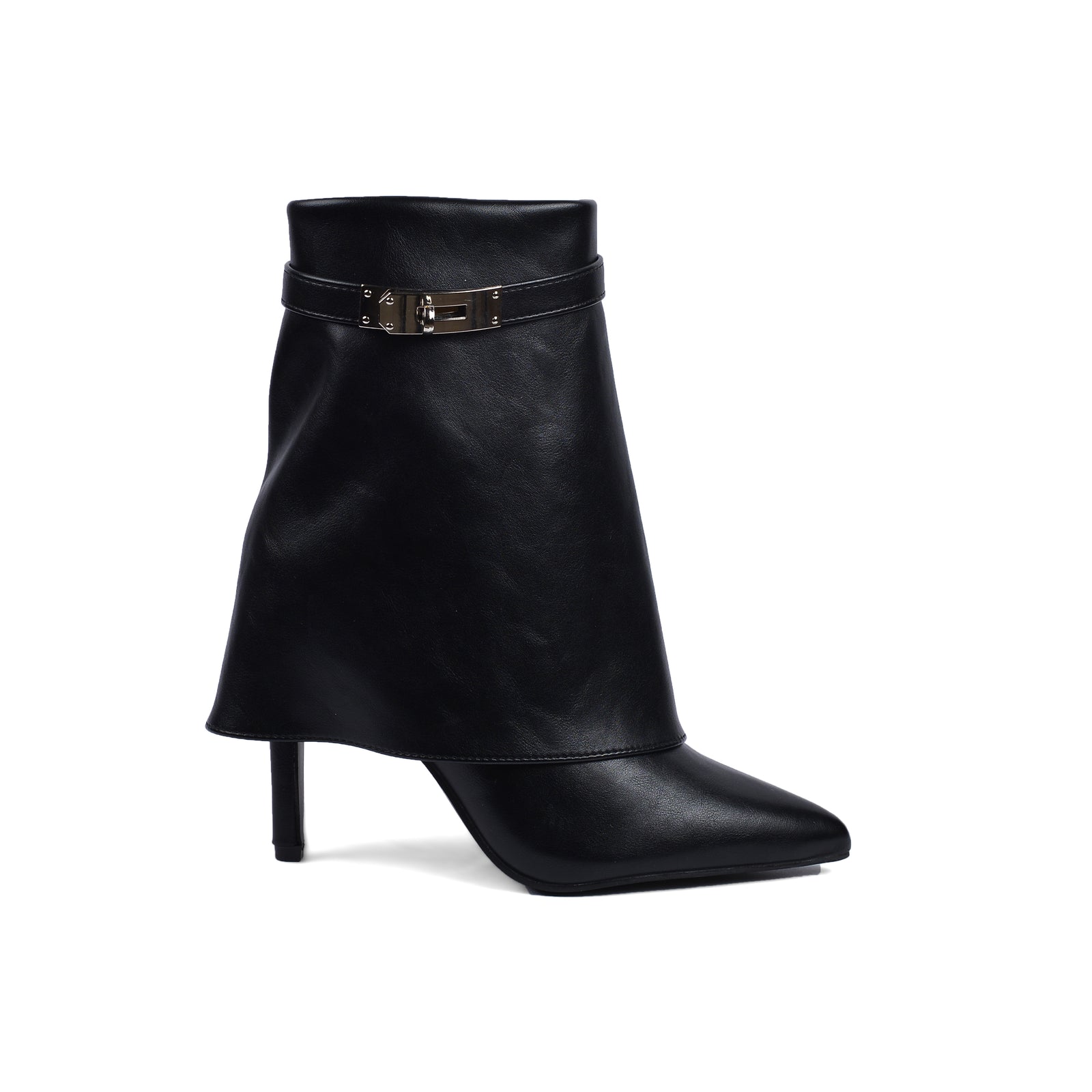Hermes Half Boots High Quality With Heels Woman TN-144 Black - 1