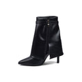 Hermes Half Boots High Quality With Heels Woman TN-144 Black - 3