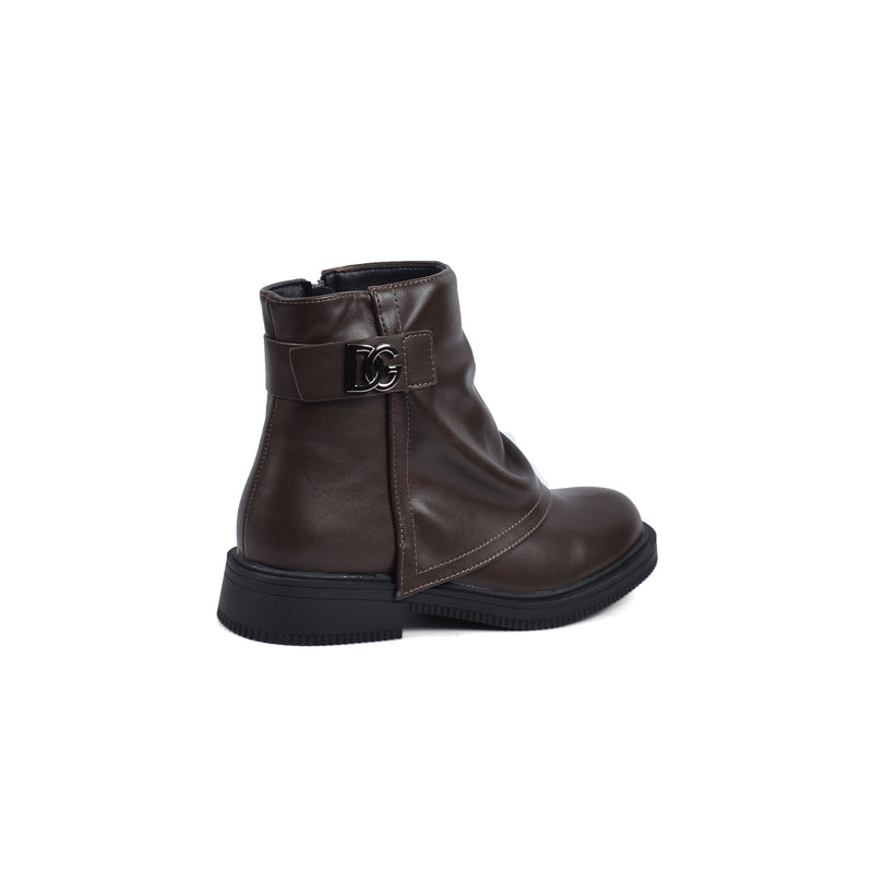 Dolce&Gabbana Half Boots High Quality Equipped with and zipper Woman MA-915 Coffee - 2