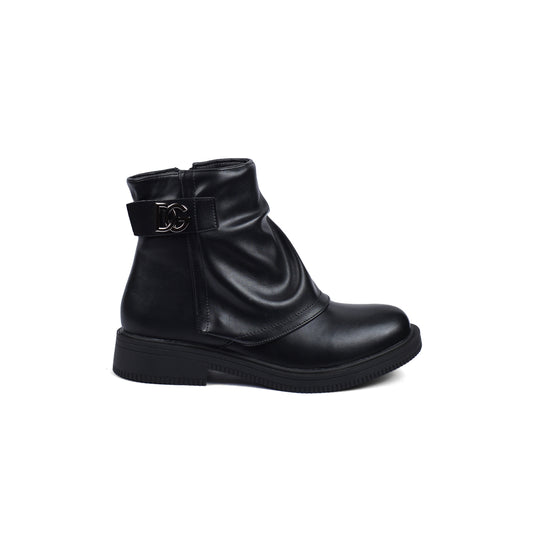 Dolce&Gabbana Half Boots High Quality Equipped with and zipper Woman MA-915 Black