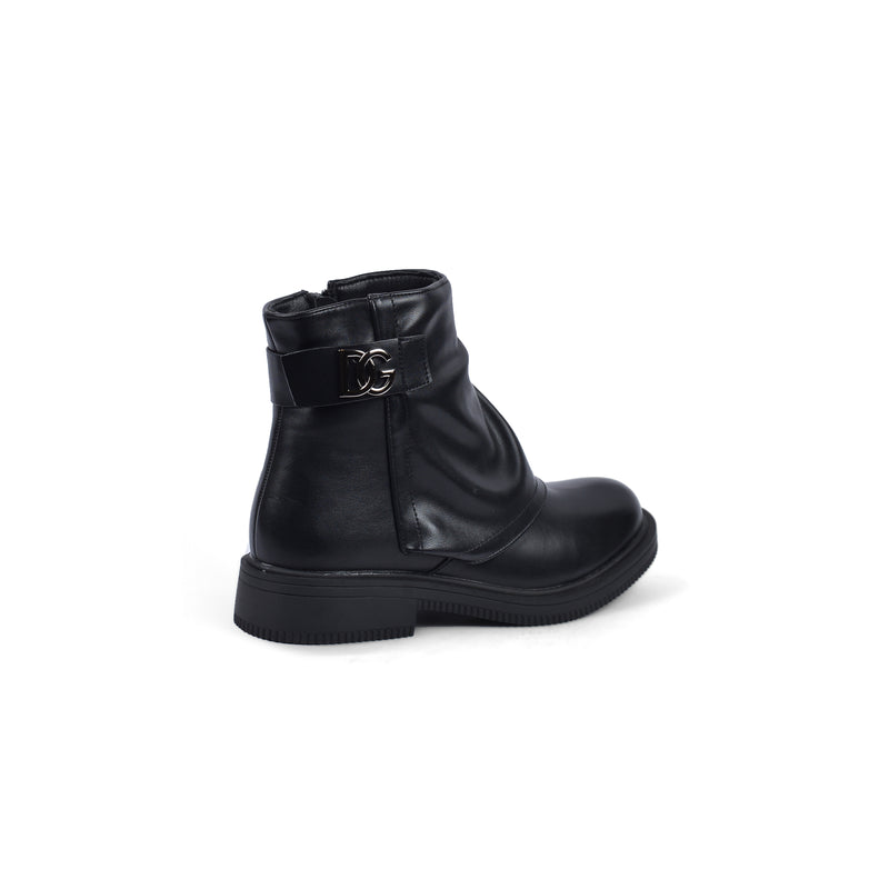 Dolce&Gabbana Half Boots High Quality Equipped with and zipper Woman MA-915 Black - 2