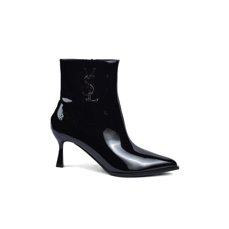 Saint Laurent Half Boots High Quality Equipped with and zipper Woman MA-922 Black - 1