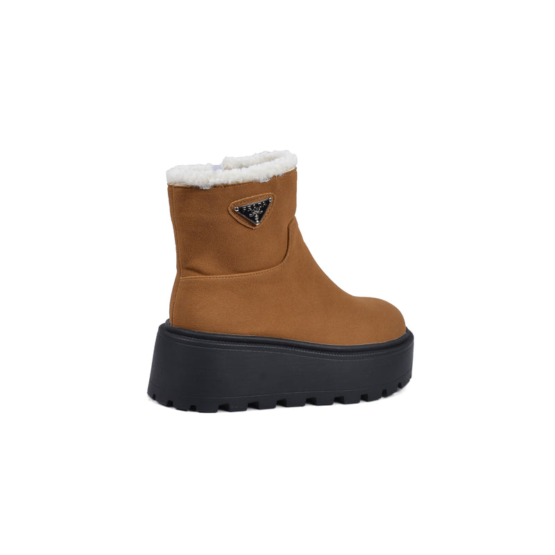Prada Half Boots High Quality Suede Woman TN-176 Camel - 2
