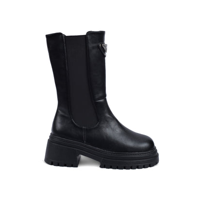 Prada Half Boots High Quality With a zipper Woman TN-147 Black