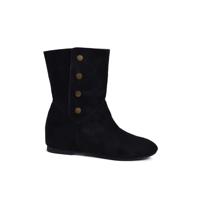Half Boots High Quality with capsule Suede Woman 8807 Black - 1