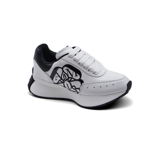 Alexander McQueen Premium Quality Sneakers Woman 4529 White&Black