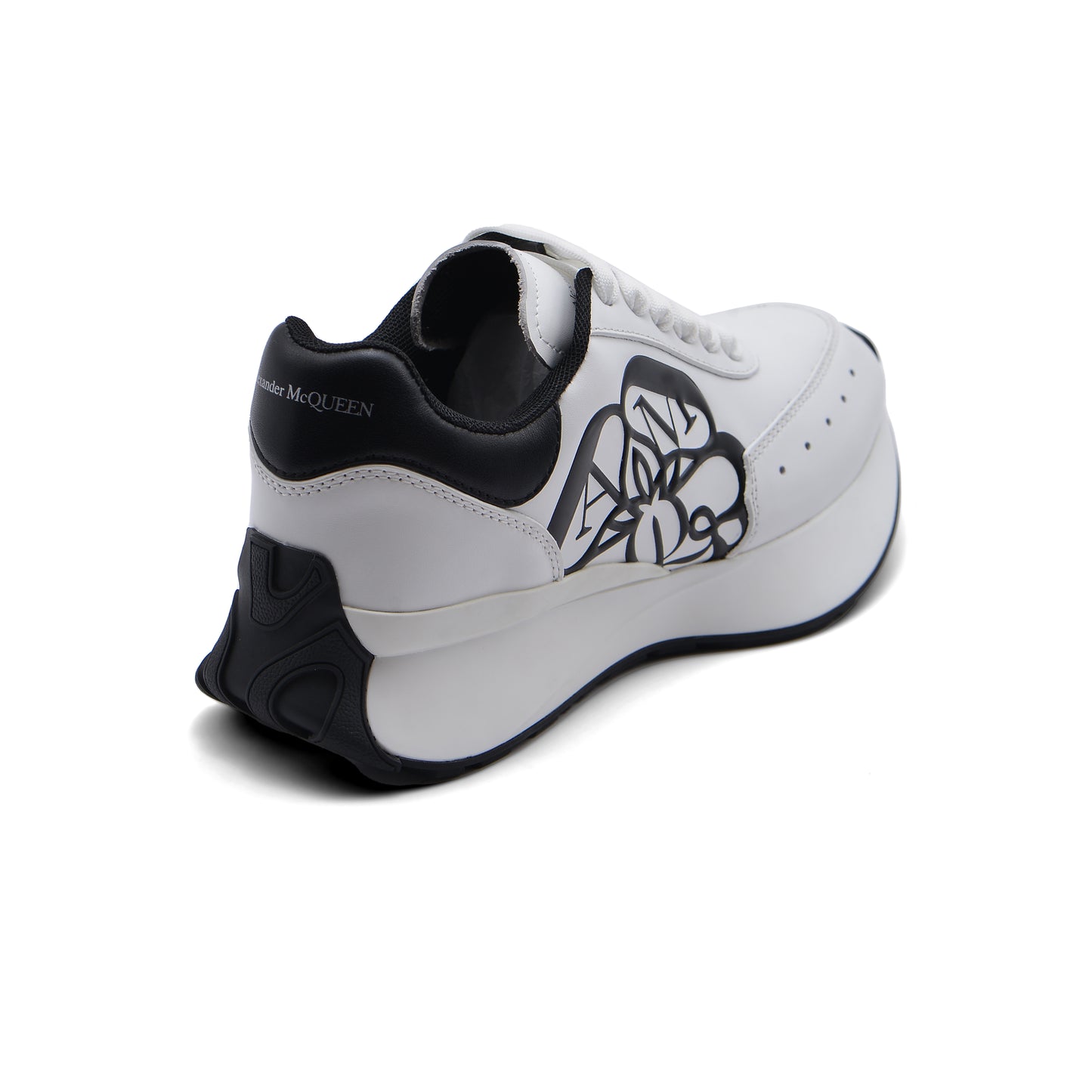 Alexander McQueen Premium Quality Sneakers Woman 4529 White&Black