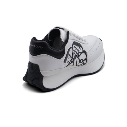 Alexander McQueen Premium Quality Sneakers Woman 4529 White&Black