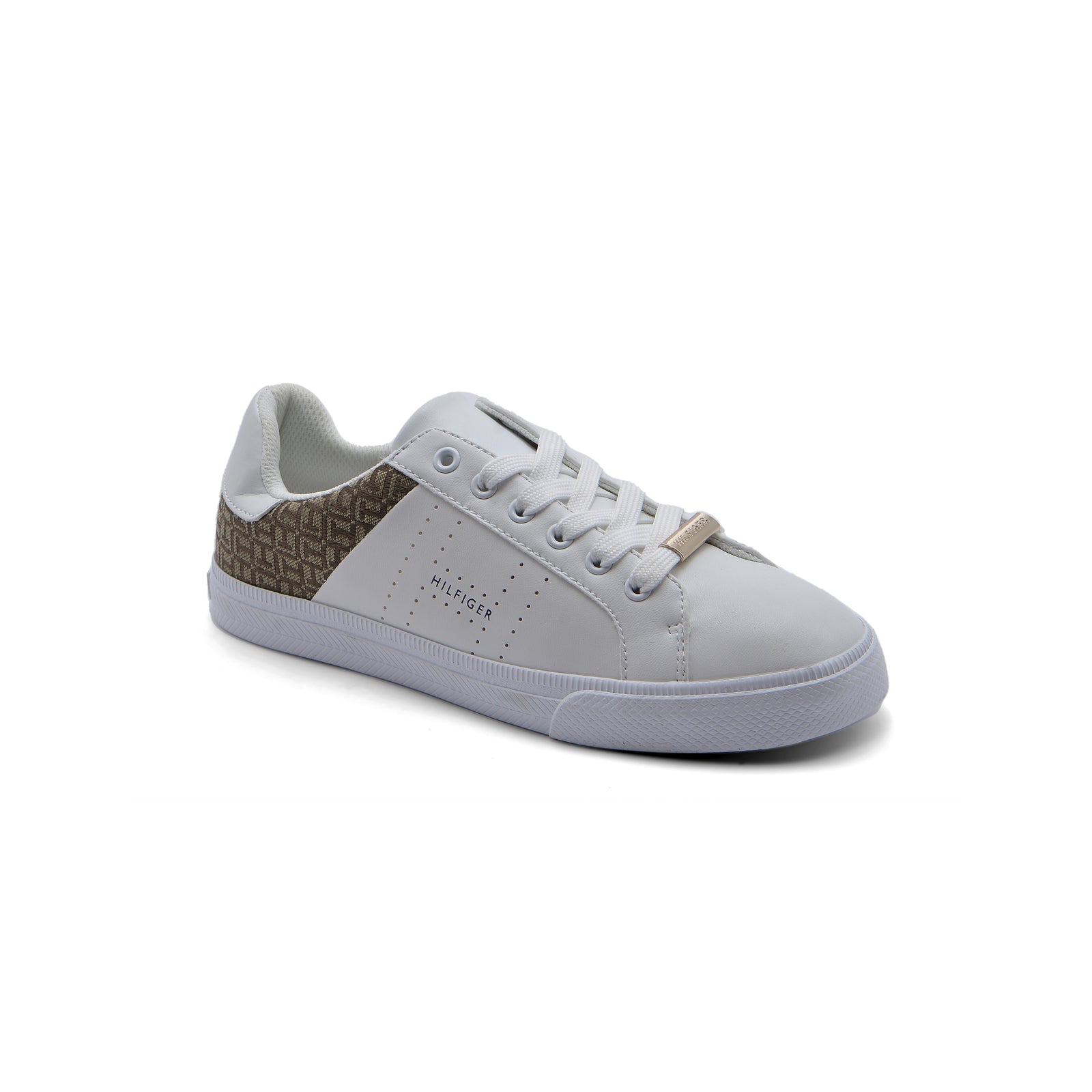 Tommy Hilfiger Original Women's LORIO Sneakers 107 White&Brown - 1