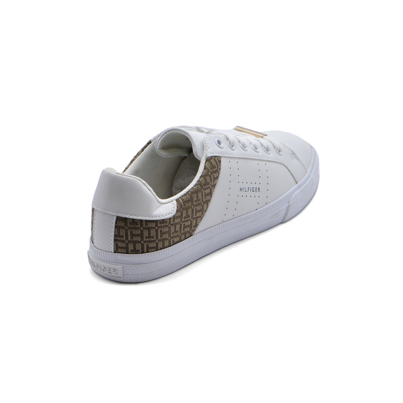 Tommy Hilfiger Original Women's LORIO Sneakers 107 White&Brown - 2