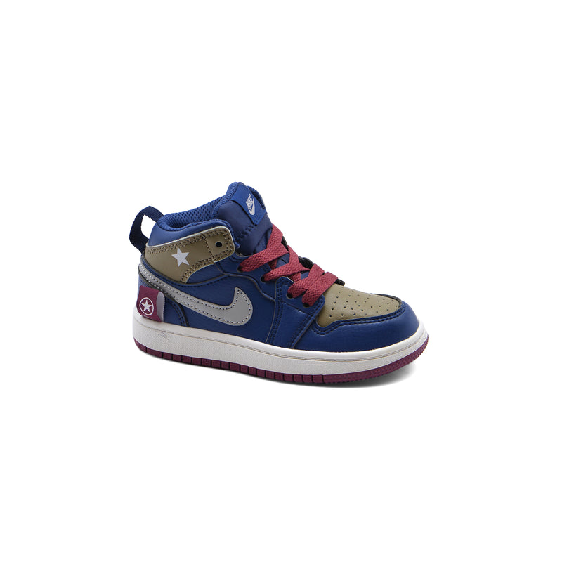 Nike Air Jordan AJ 1 Sneakers Kids BV1300 Blue - 1