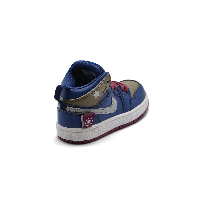 Nike Air Jordan AJ 1 Sneakers Kids BV1300 Blue - 2
