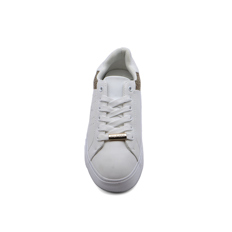 Tommy Hilfiger Original Women's LORIO Sneakers 107 White&Brown - 3