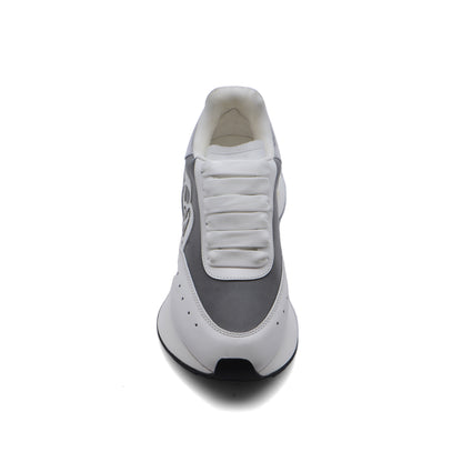 Alexander McQueen Premium Quality Sneakers Woman 4529 White&Silver