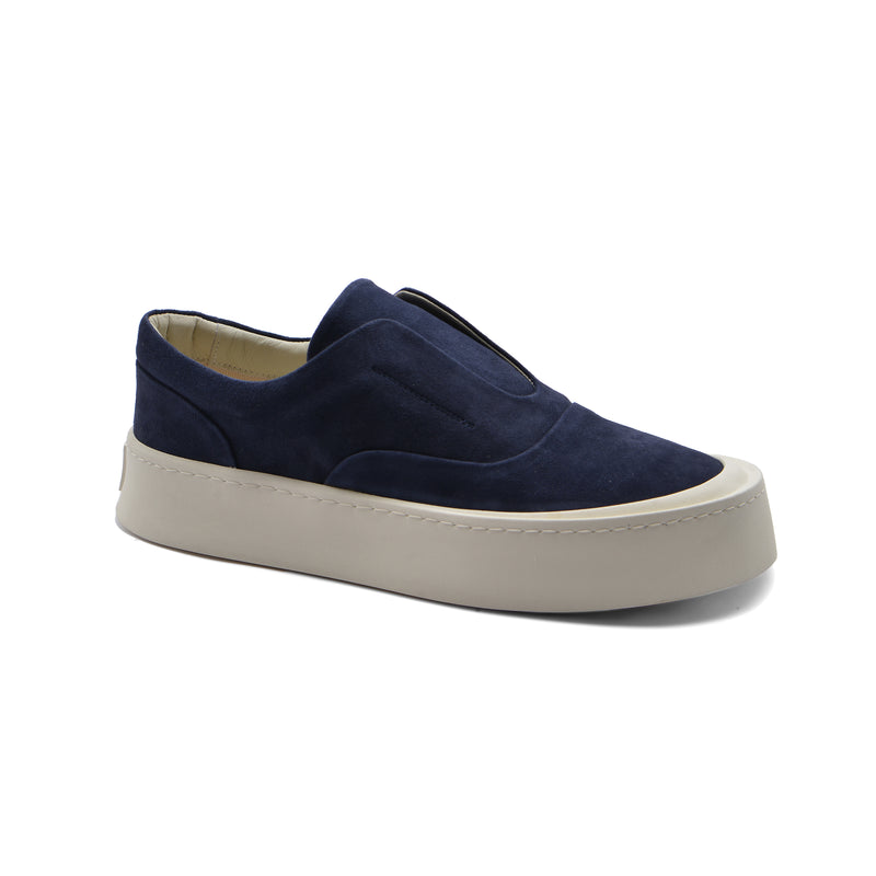 British Style Yuppie Platform Sneakers Men M7513 Navy - 1