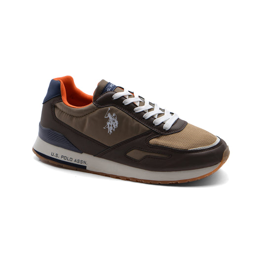 U.S. Polo Assn Original Laced Sportsman Tabry Sneakers Man Polo 1890 Coffee