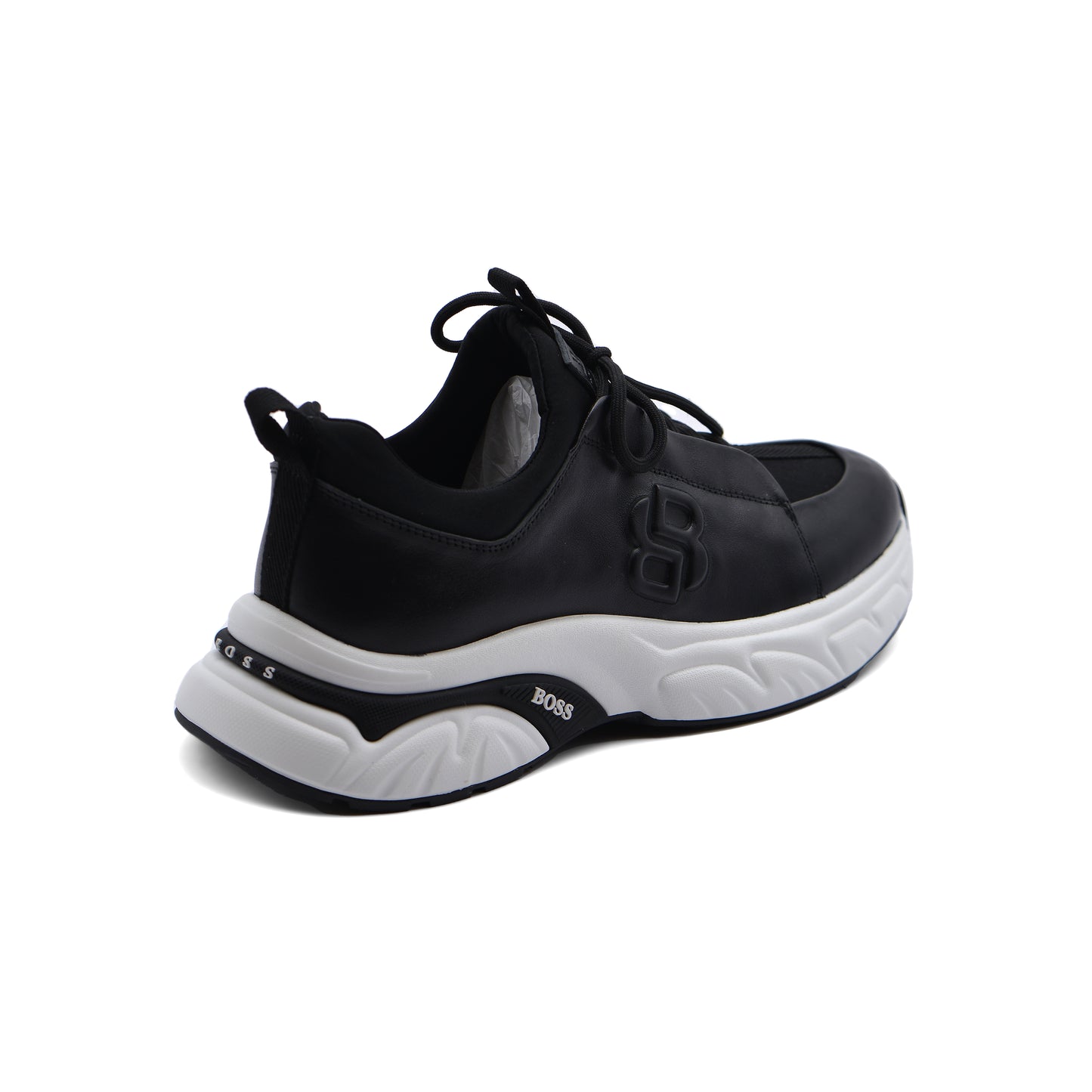 Hugo Boss suede Italian Sneakers Man 9009-1 Black
