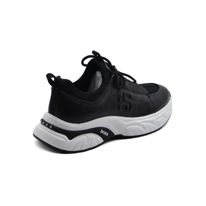 Hugo Boss suede Italian Sneakers Man 9009-1 Black