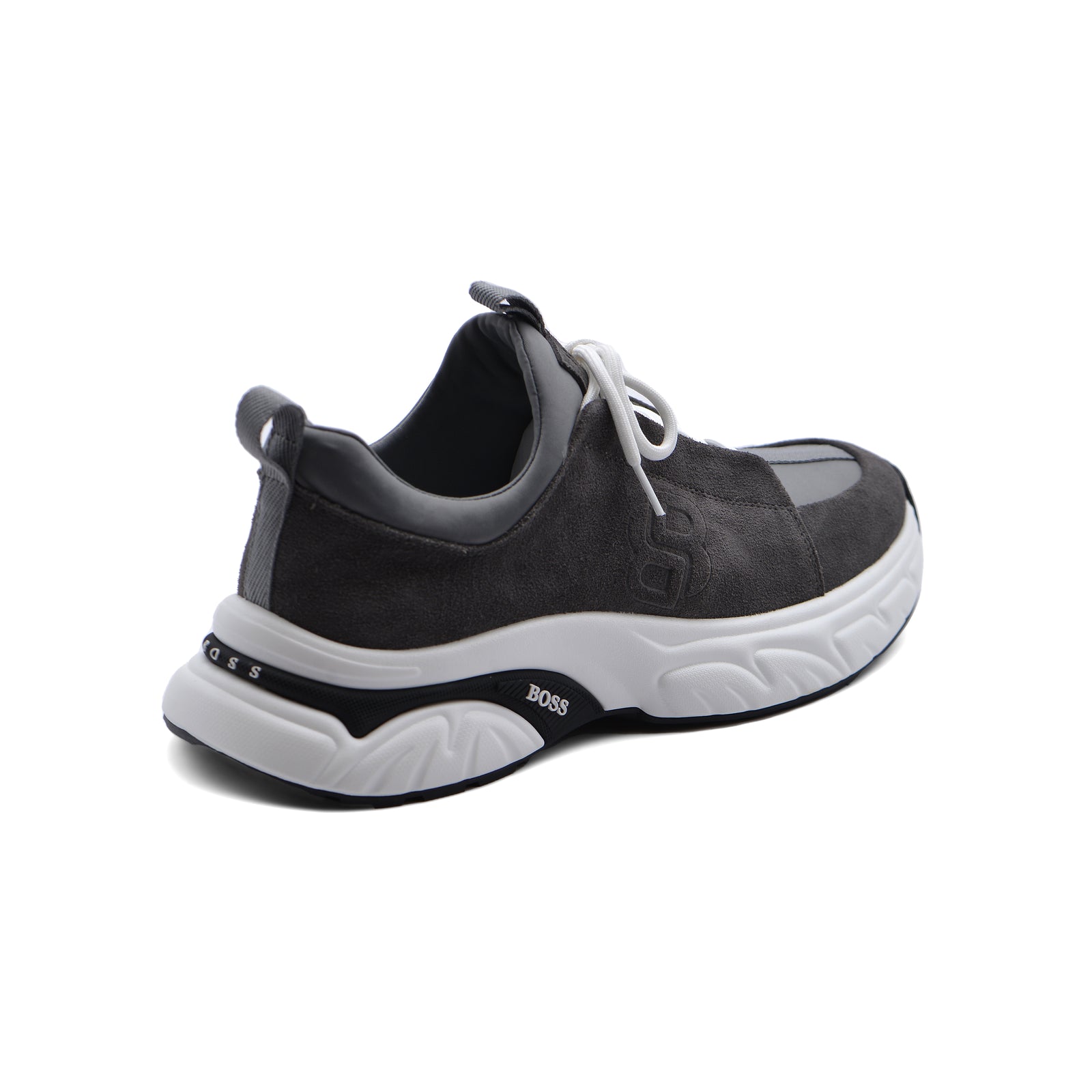 Hugo Boss suede Italian Sneakers Man 9009-1 Gray - 2