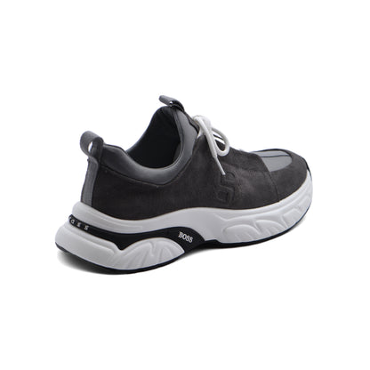 Hugo Boss suede Italian Sneakers Man 9009-1 Gray