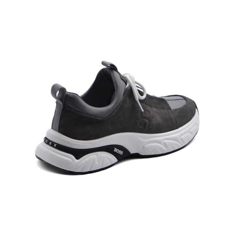 Hugo Boss suede Italian Sneakers Man 9009-1 Gray - 2