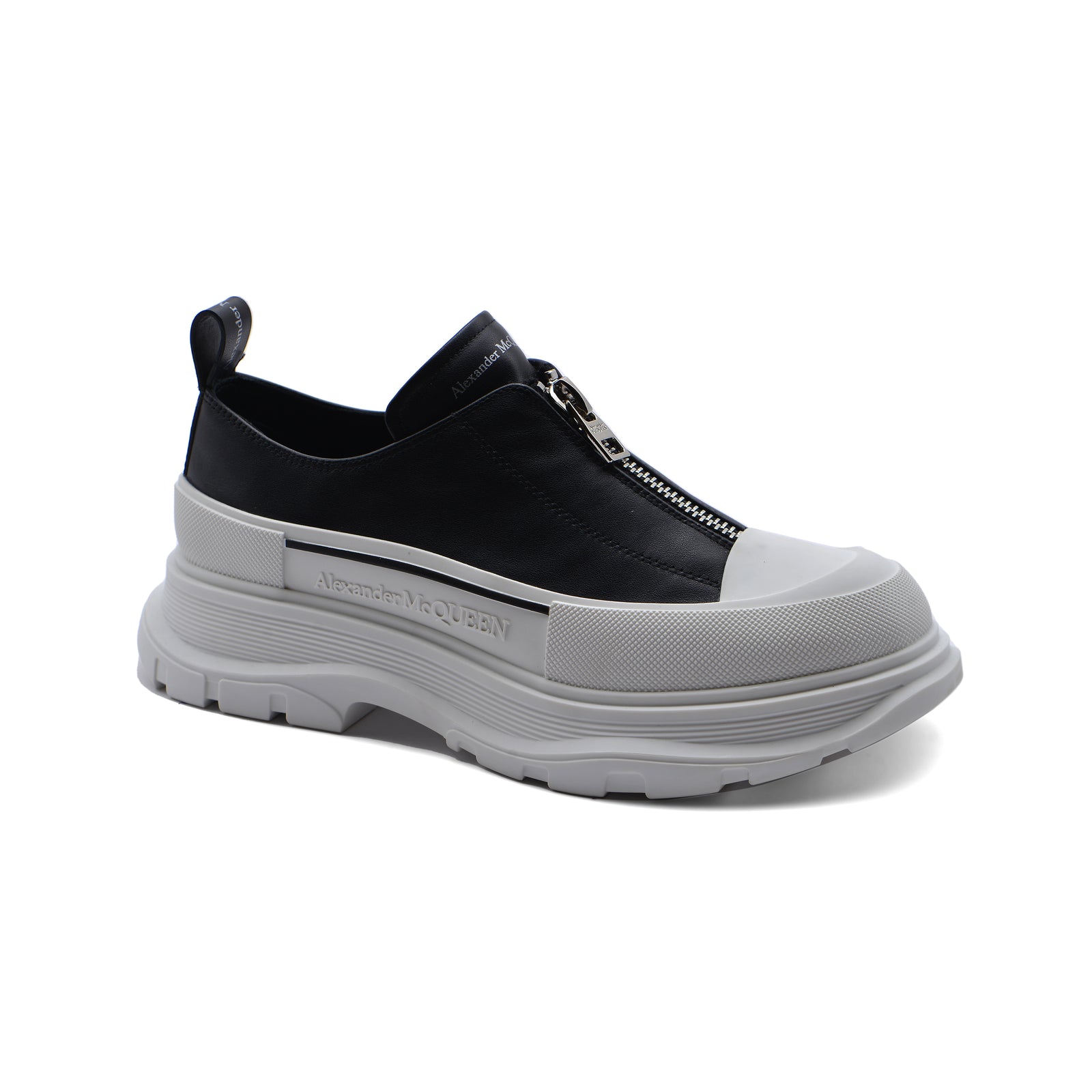 Alexander McQueen Oversized retail Premium Quality Sneakers Man 604257 Black&White - 1