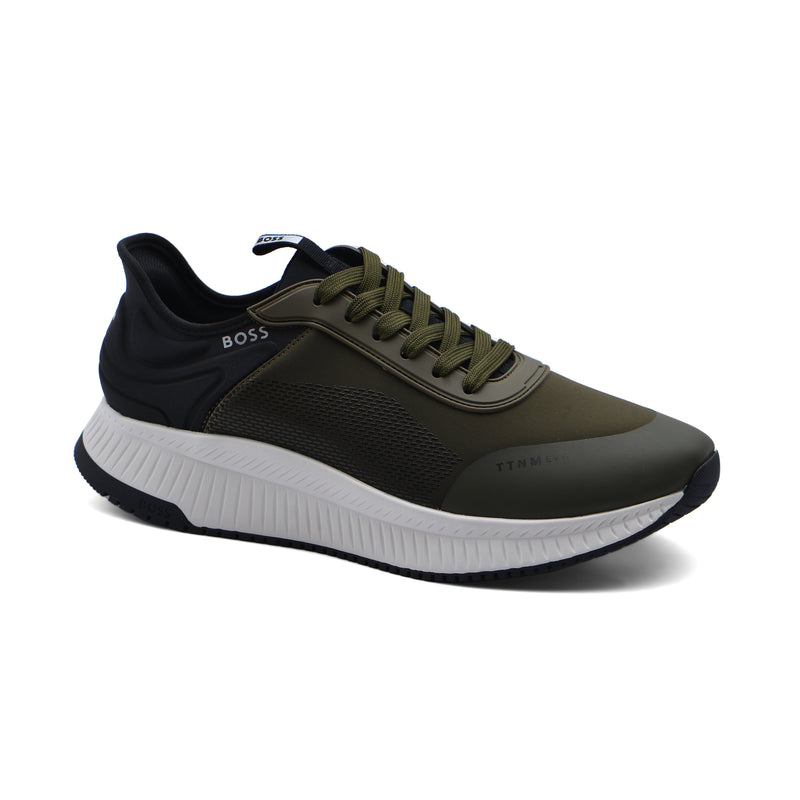 Hugo Boss TTNM EVO Runn Premium Quality Sneakers Man 8008-1 Olive - 1