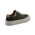 British Style Yuppie Platform Sneakers Men F7512 Green - 2