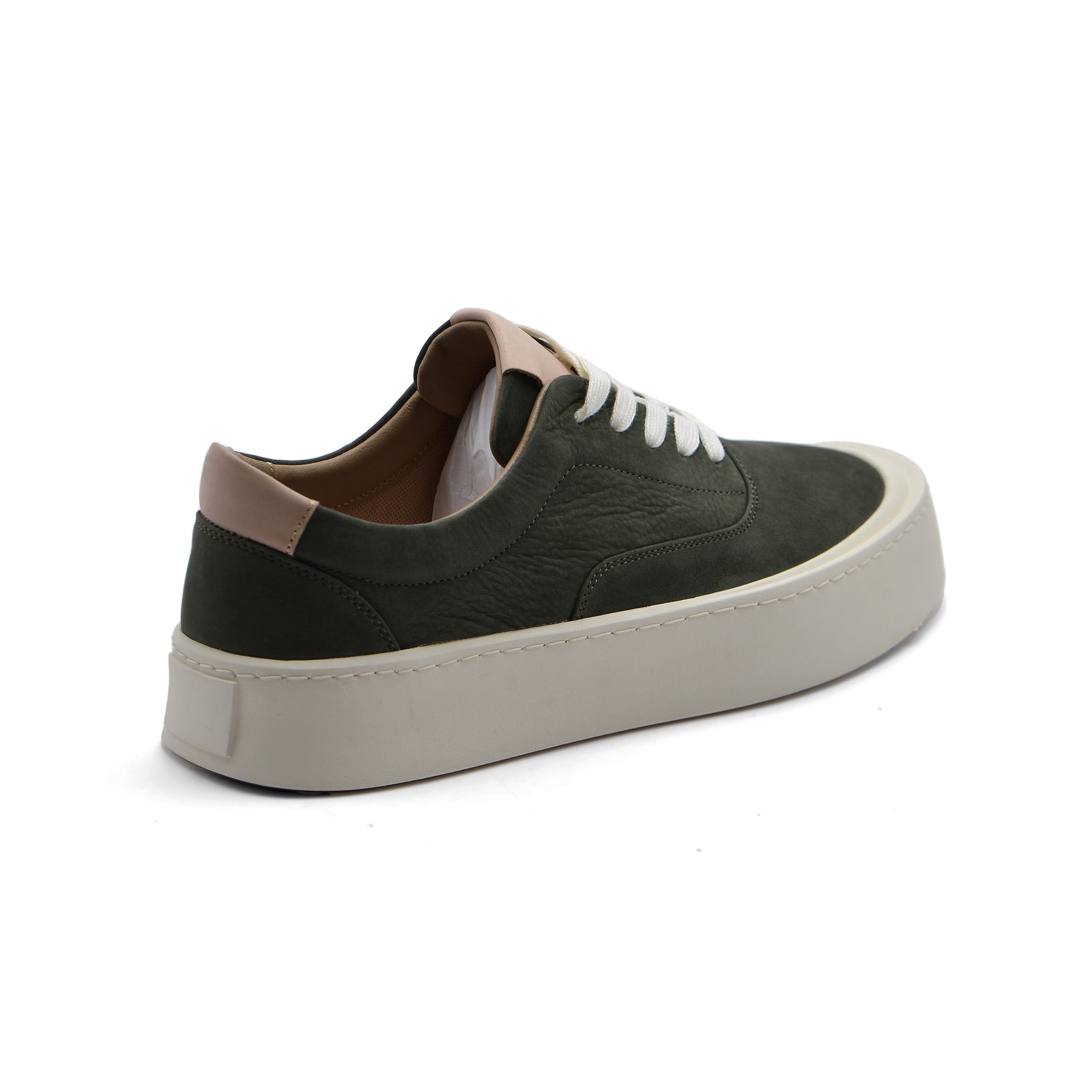British Style Yuppie Platform Sneakers Men F7512 Green - 2
