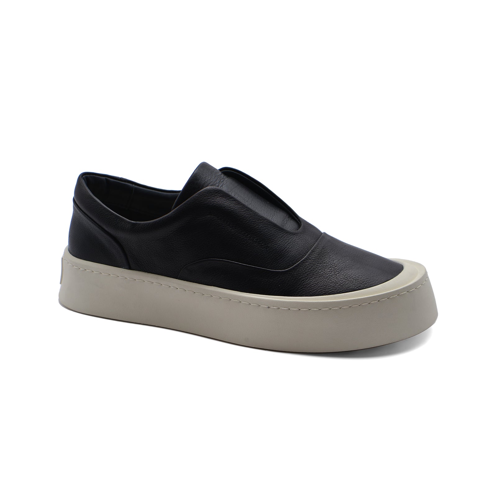 British Style Yuppie Platform Sneakers Men M7513 Black - 1