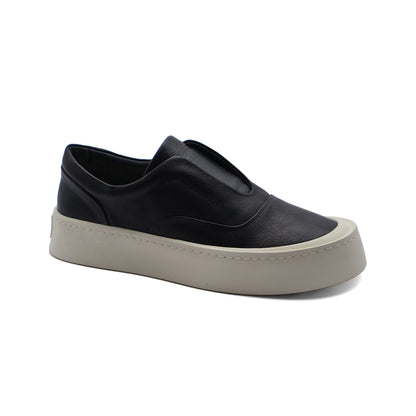 British Style Yuppie Platform Sneakers Men M7513 Black