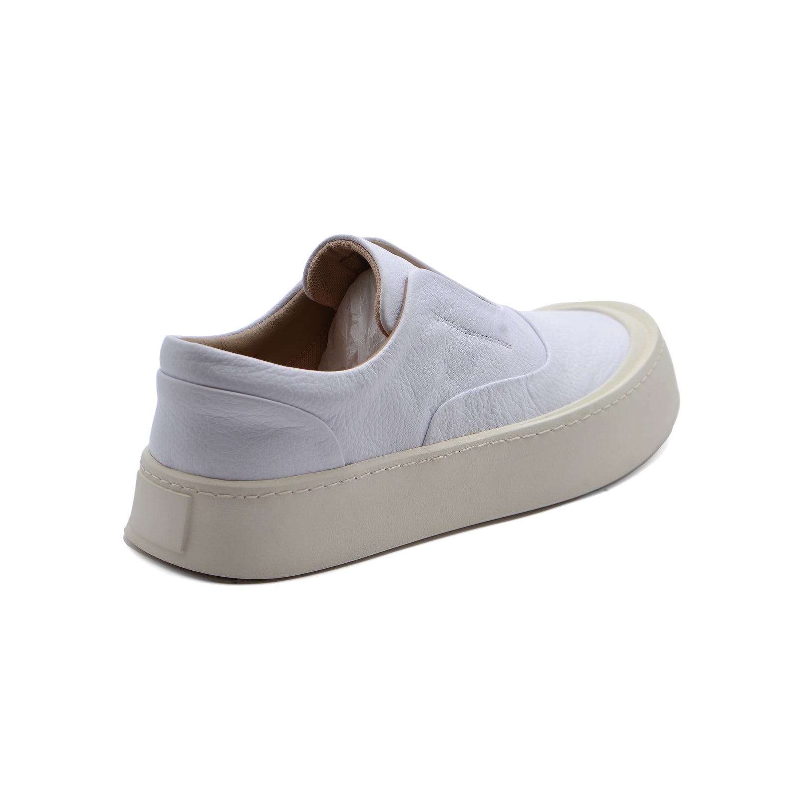 British Style Yuppie Platform Sneakers Men M7513 White - 2