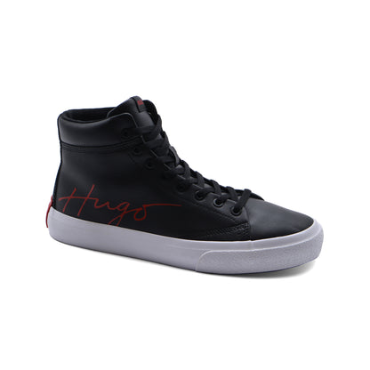 HUGO BOSS DyerH Signature High-Top Trainers Sneakers Man 50518346 Black