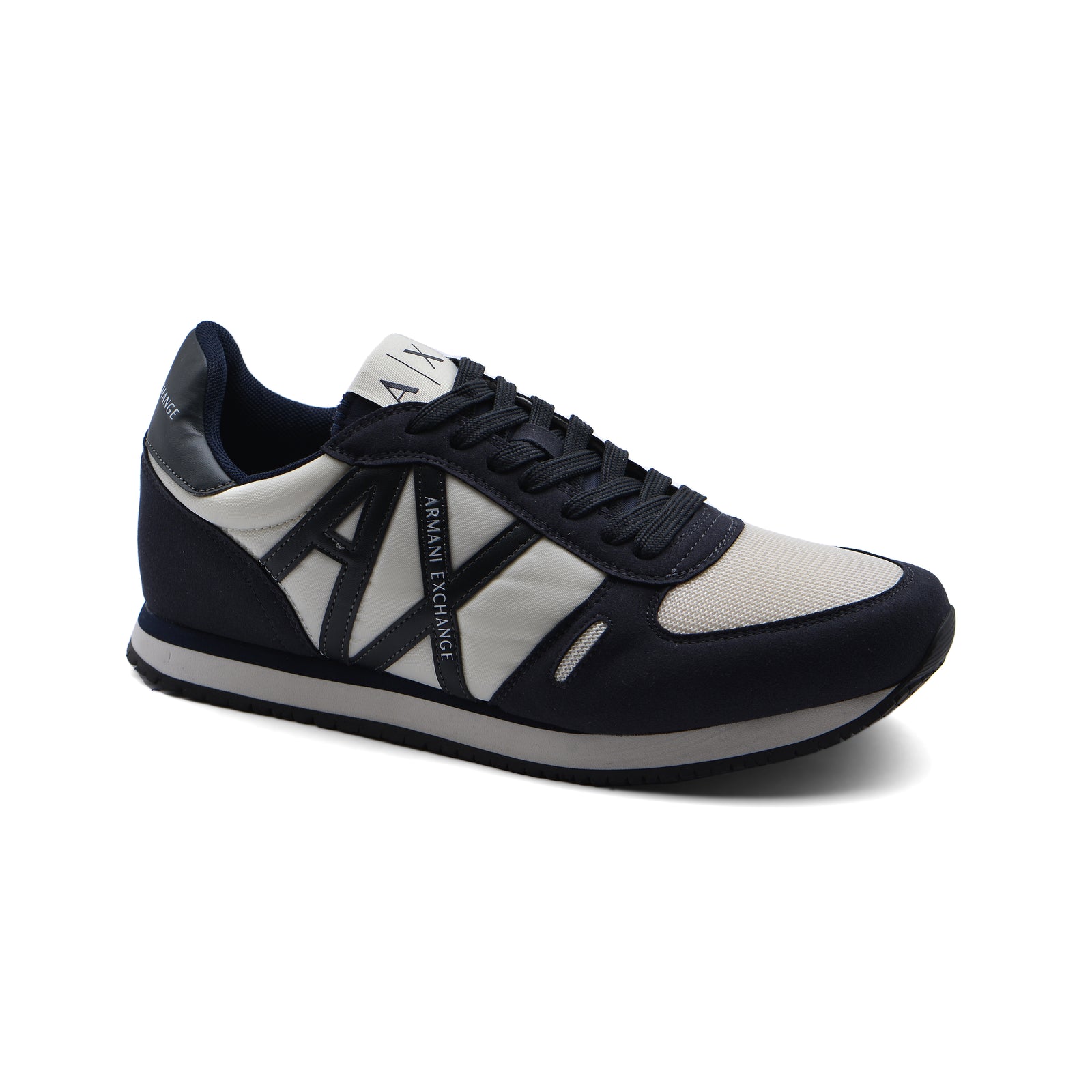 Armani Exchange Original in eco-suede mesh and nylon Sneakers Man XYX017 Black - 1