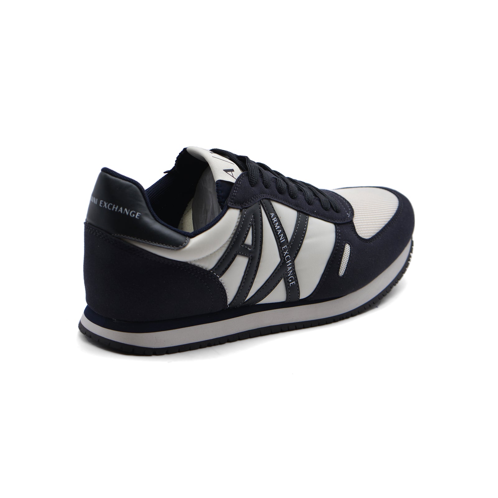 Armani Exchange Original in eco-suede mesh and nylon Sneakers Man XYX017 Black - 2